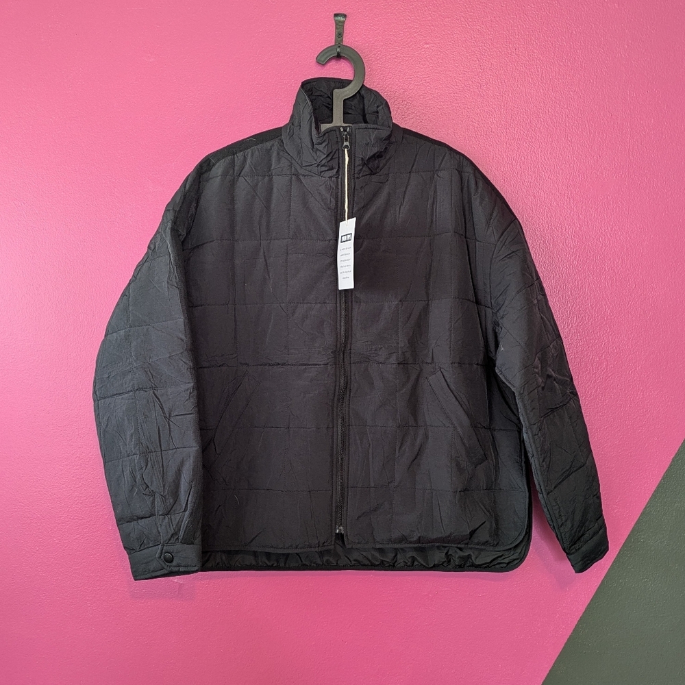 NWT Super Warm Black Winter Coat with High Collar